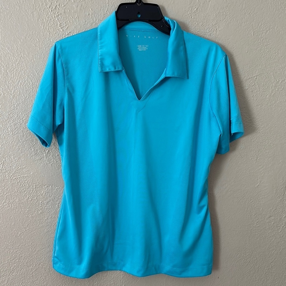 Women’s Nike Performance Golf Shirt, Blue, Large (12/14)
